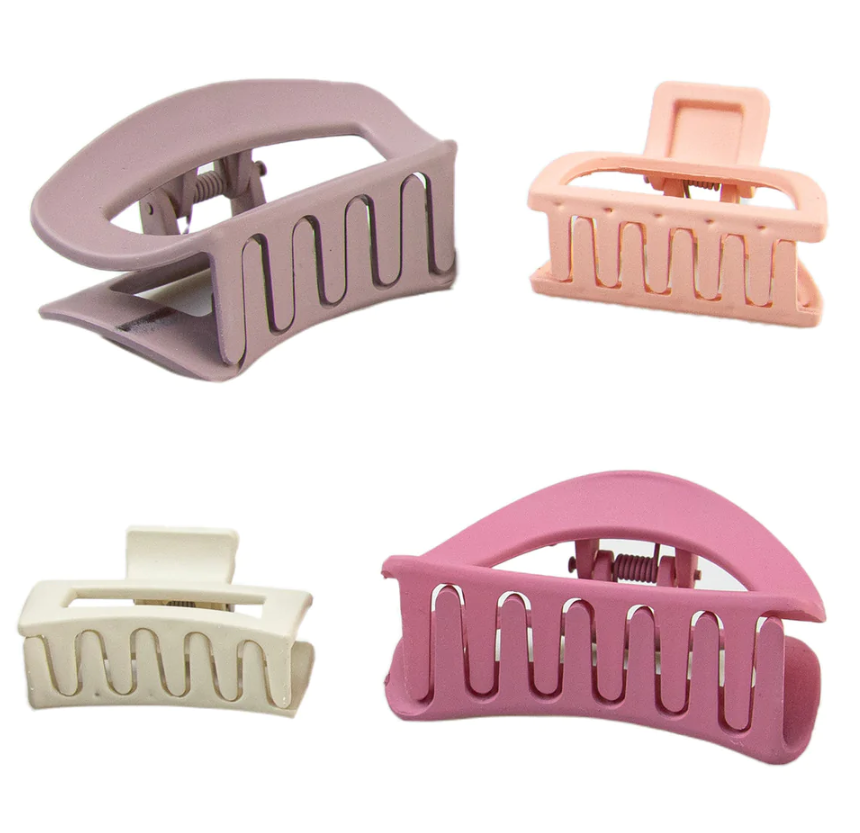 The Vintage Cosmetic Company (4 Piece) Claw Clips Neutrals